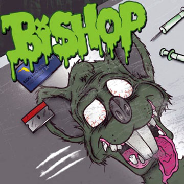 BISHOP "Drugs" LP (DTR) Green/Black Splatter